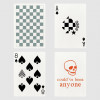 Игральные карты GREY CHECKERBOARD
