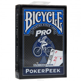 BICYCLE PRO POKERPEEK BLUE