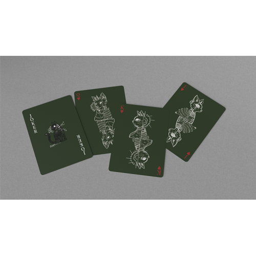 Игральные карты Schrodingers Cat: Alive Green Edition Playing Cards под заказ из США