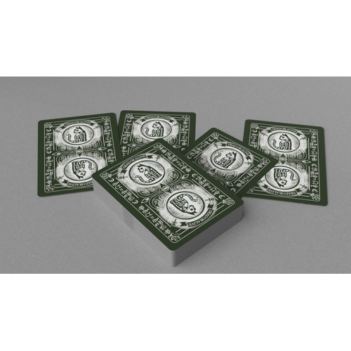 Игральные карты Schrodingers Cat: Alive Green Edition Playing Cards под заказ из США