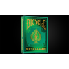 Игральные карты Bicycle Metalluxe Green Playing Cards by US Playing Card Co. под заказ из США