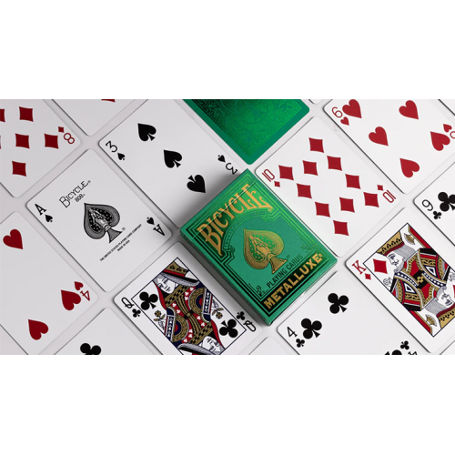 Игральные карты Bicycle Metalluxe Green Playing Cards by US Playing Card Co. под заказ из США