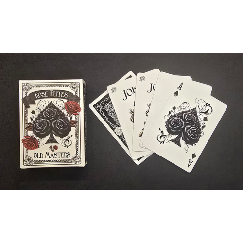 Игральные карты Rose Elites - Old Masters (Black) Marked Deck Playing Cards под заказ из США