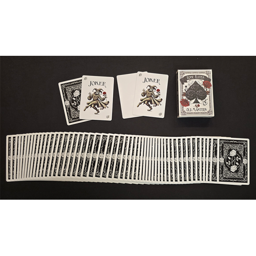 Игральные карты Rose Elites - Old Masters (Black) Marked Deck Playing Cards под заказ из США