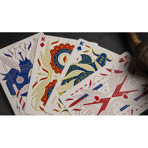 Игральные карты Celestial Valor Playing Cards by Giovanni Meroni(greenish yellow) под заказ из США