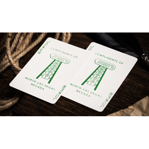 Игральные карты Jerrys Nugget (Felt Green) Marked Monotone Playing Cards под заказ из США