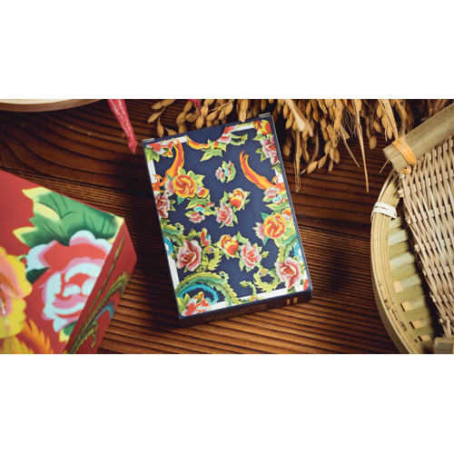 Игральные карты Phoenix and Peony (Blue) Playing Cards by Bacon Playing Card Company под заказ из США