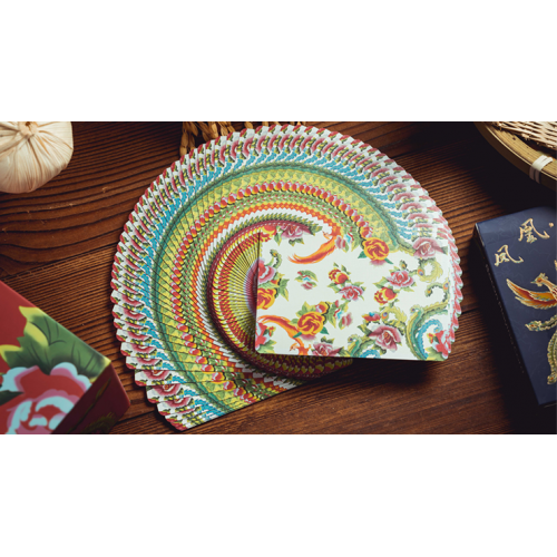 Игральные карты Phoenix and Peony (Blue) Playing Cards by Bacon Playing Card Company под заказ из США