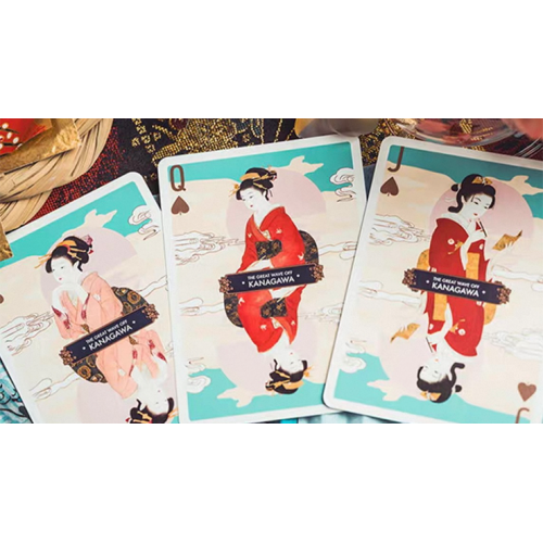Игральные карты The Great Wave off Kanagawa V3 (Fresh Spring / Peppermint Green) Playing Cards под заказ из США