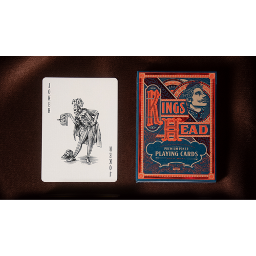 Игральные карты Kings Head (Blue & Red) Playing Cards  by Joker and the Thief под заказ из США