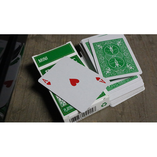 Игральные карты Mini Bicycle Cards (Green) под заказ из США