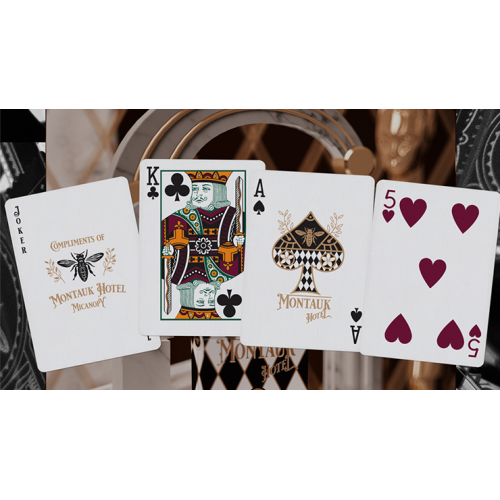 Игральные карты Montauk Hotel Burgundy Playing Cards by Gemini под заказ из США