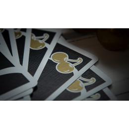 Игральные карты Limited Edition Cherry Casino (Monte Carlo Black and Gold) Numbered Seals Playing Cards by Pure Imagination Projects под заказ из США