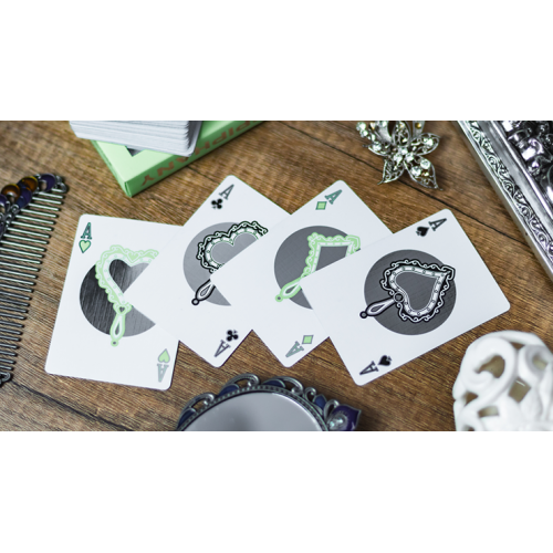 Игральные карты Reflections Epiphany (Green) Playing Cards by Emily Sleights под заказ из США