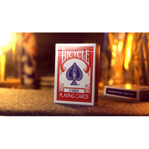 Игральные карты Bicycle 4 Index Red (Gimmicks and Online Instructions) под заказ из США