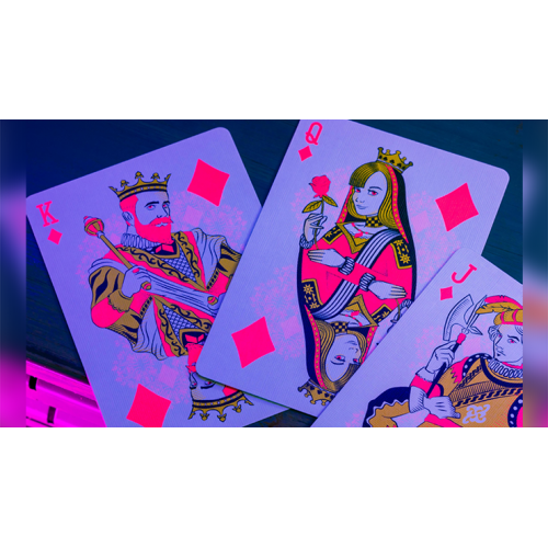 Игральные карты Bicycle Star-Fire Pink Neon Playing Cards под заказ из США