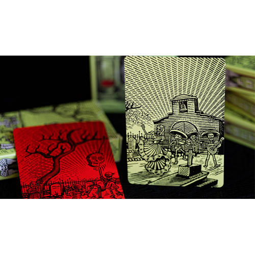 Игральные карты FULTONS Day Of The Dead Green Edition Playing Cards под заказ из США