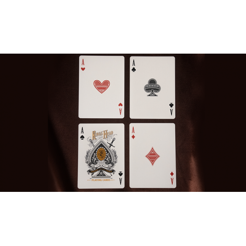 Игральные карты Kings Head (Green & Yellow) Playing Cards  by Joker and the Thief под заказ из США