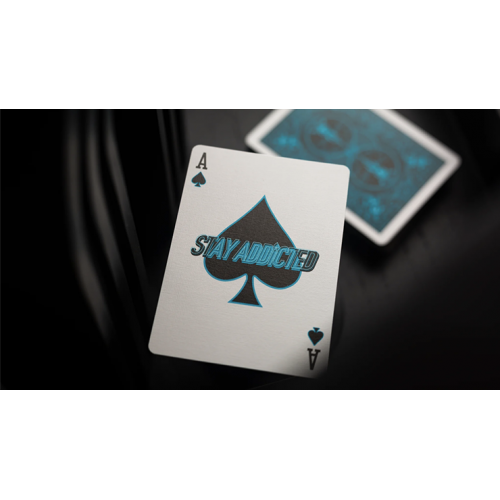 Игральные карты Bicycle Cool Blue Neon Rider Back Playing Cards под заказ из США