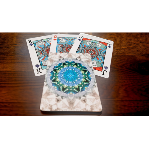 Игральные карты Bicycle Kaleidoscope Blue Playing Cards под заказ из США
