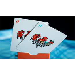 FRANKLIN BBQ CLASSIC ORANGE PLAYING CARDS под заказ из США