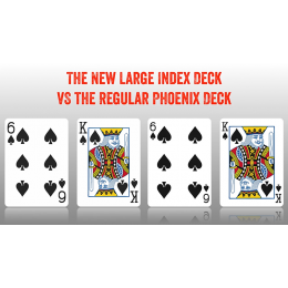 Игральные карты Phoenix Deck Large Index (Blue) by Card-Shark под заказ из США