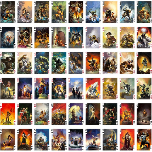 Ken Kelly FANTASY Playing Cards – Frazetta, Conan, KISS, Sword & Sorcery Art под заказ из США
