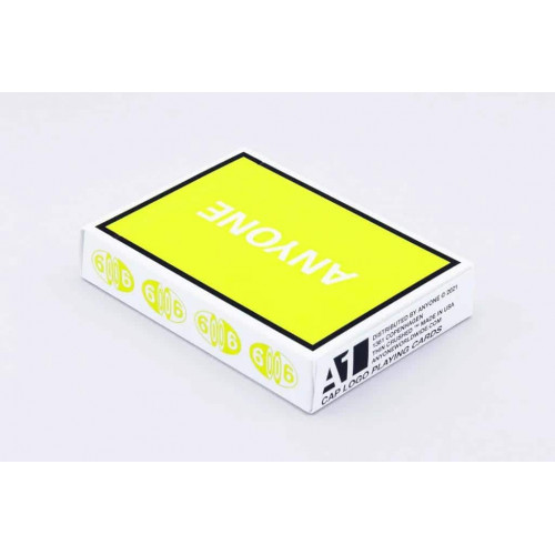 Anyone Worldwide: Insane Bright Yellow Cap Logo Playing Cards под заказ из США