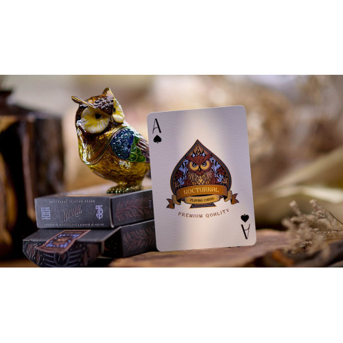 Nocturnal Playing Cards Gold Gilded by Emilysleights52 под заказ из США