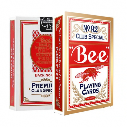 Игральные карты BEE №92 Standard Red (Gold Box)