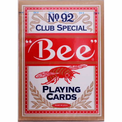 Игральные карты BEE №92 Standard Red (Gold Box)