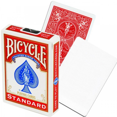 BICYCLE BLANK FACE RED