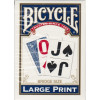 Игральные карты BICYCLE BRIDGE LARGE PRINT BLUE