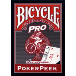 BICYCLE PRO POKERPEEK RED