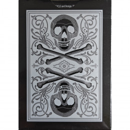 Игральные карты BICYCLE SKULL METALLIC (SILVER) USPCC BY GAMBLER'S WAREHOUSE