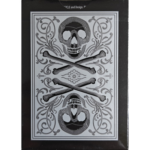 Игральные карты BICYCLE SKULL METALLIC (SILVER) USPCC BY GAMBLER'S WAREHOUSE