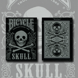 Игральные карты BICYCLE SKULL METALLIC (SILVER) USPCC BY GAMBLER'S WAREHOUSE