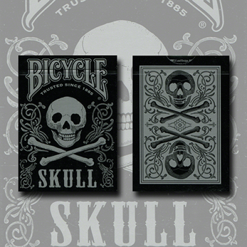 Игральные карты BICYCLE SKULL METALLIC (SILVER) USPCC BY GAMBLER'S WAREHOUSE
