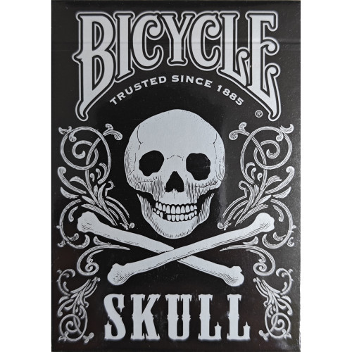 Игральные карты BICYCLE SKULL METALLIC (SILVER) USPCC BY GAMBLER'S WAREHOUSE