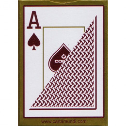 COPAG TEXAS HOLD'EM 100% PLASTIC JUMBO INDEX RED