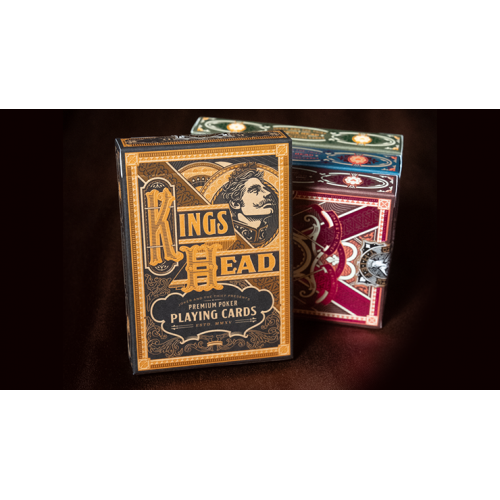 Игральные карты KING'S HEAD (BLACK AND GOLD FOIL) PLAYING CARDS BY JOKER AND THE THIEF