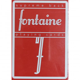 FONTAINE SUPREME BACK RED PLAYING CARDS