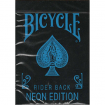 BICYCLE COOL BLUE NEON RIDER BACK PLAYING CARDS