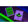 BICYCLE NEON RIDER BACK GREEN-GLO DECK PLAYING CARDS