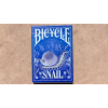 BICYCLE SNAIL BLUE GILDED PLAYING CARDS