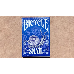 BICYCLE SNAIL BLUE GILDED PLAYING CARDS
