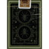 BICYCLE SPIDER GREEN GILDED PLAYING CARDS