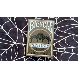 BICYCLE SPIDER GREEN GILDED PLAYING CARDS
