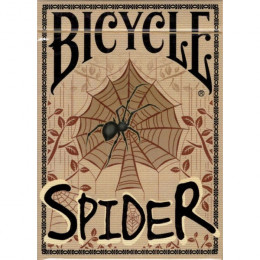 BICYCLE SPIDER TAN GILDED PLAYING CARDS