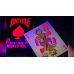 BICYCLE STAR-FIRE PINK NEON PLAYING CARDS